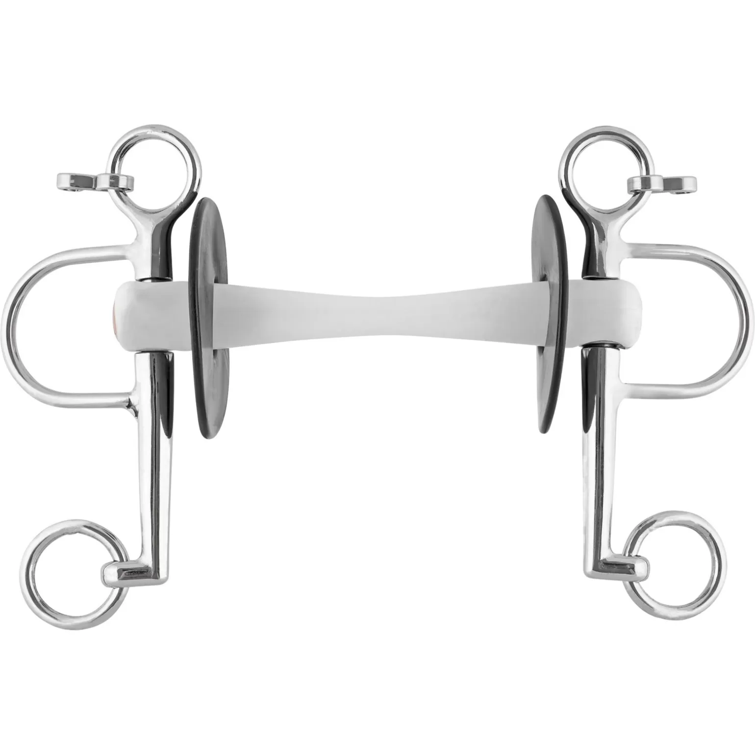 Fashion Nathe Pelham Gebiss 20Mm Mit Flexibler Stange & Kurzen Backenstucken (Unterer Ring 5,5Cm) Pelham